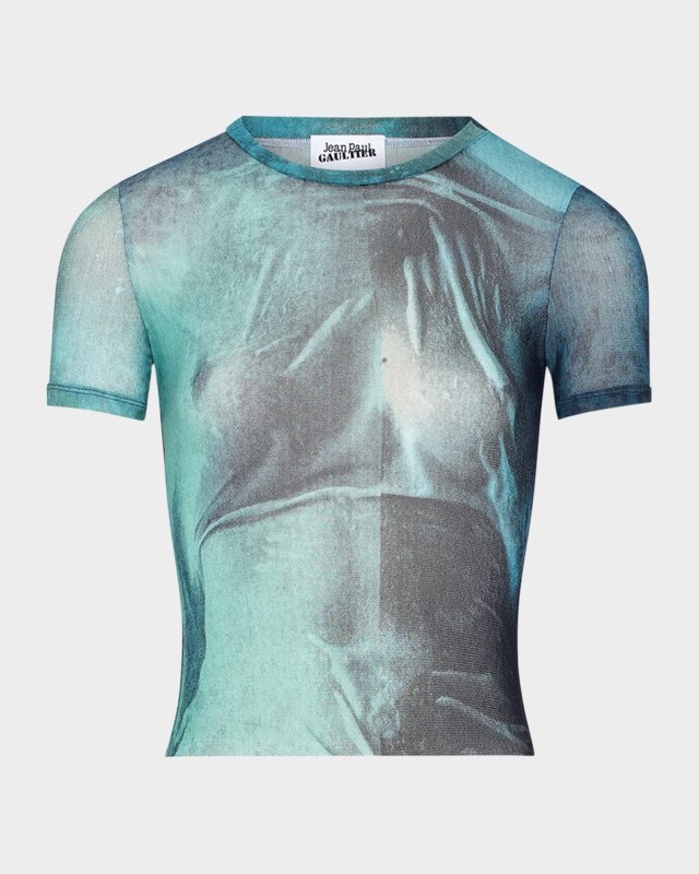 Water-Print Mesh Baby T-Shirt